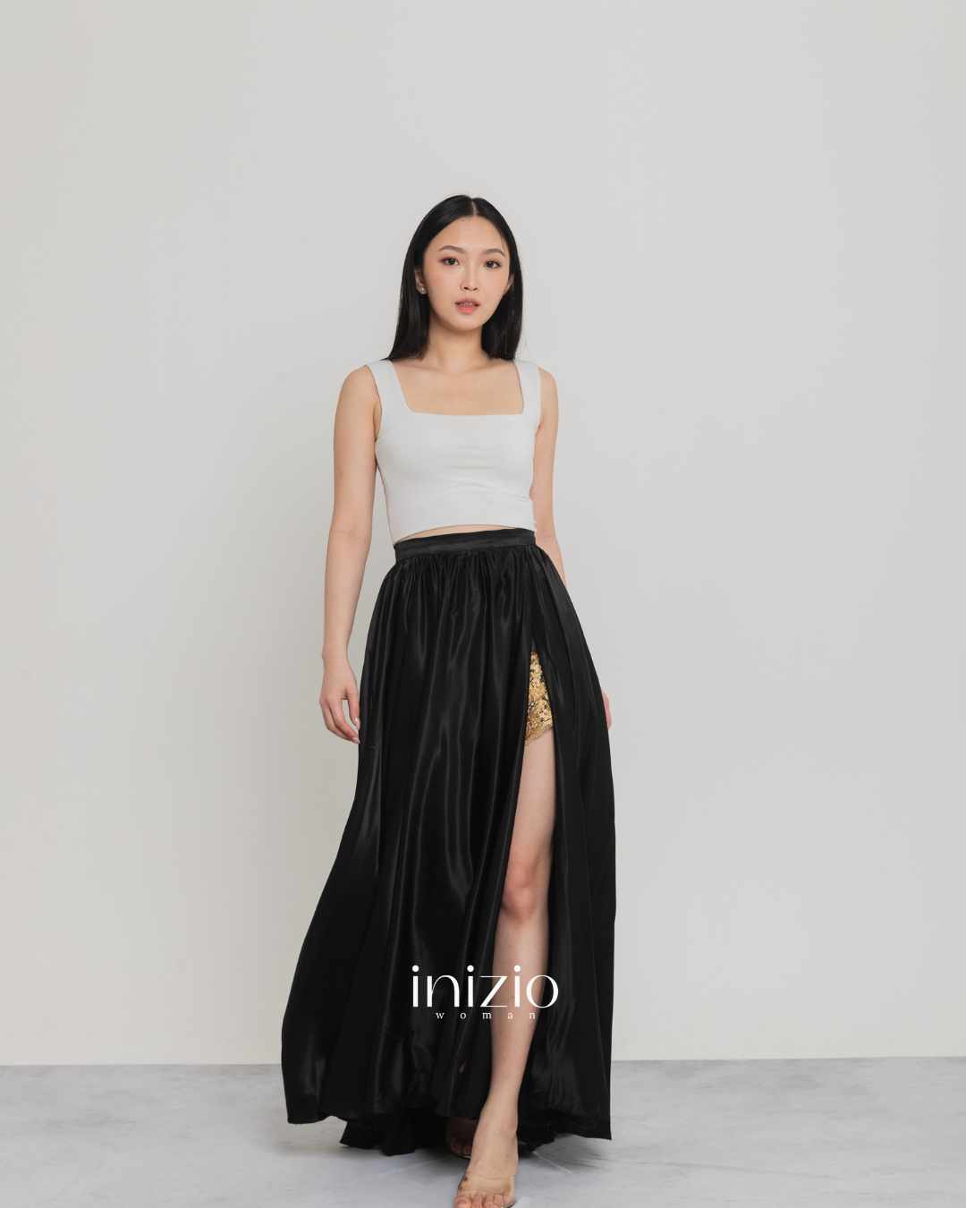 Grace Long Black Skirt