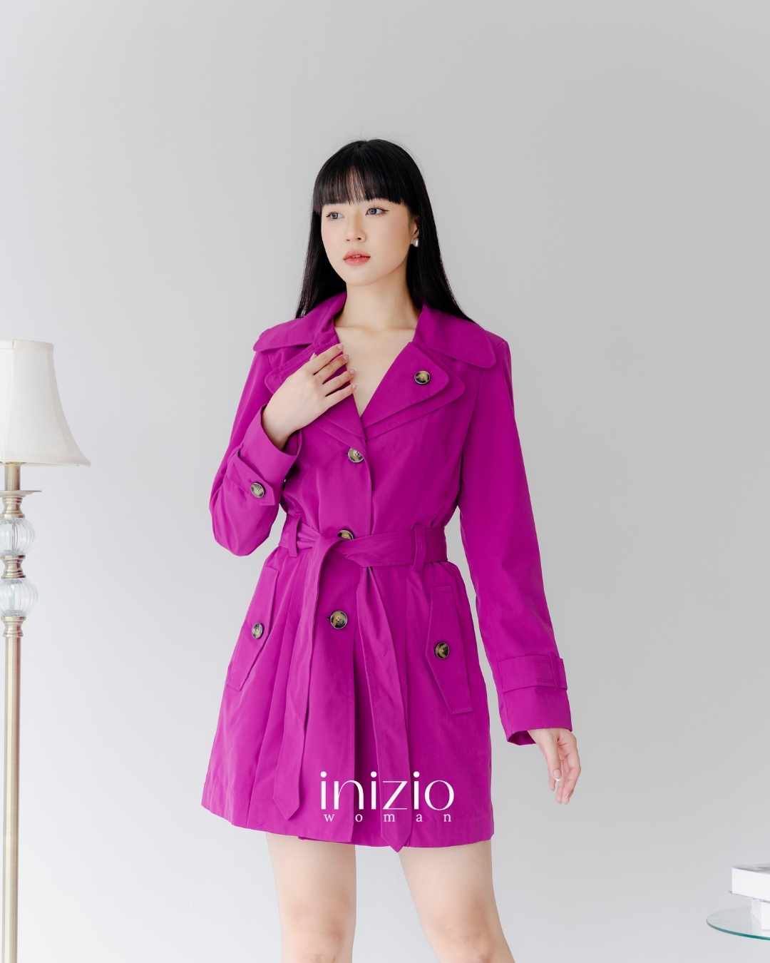 Rose Fuschia Autumn Coat