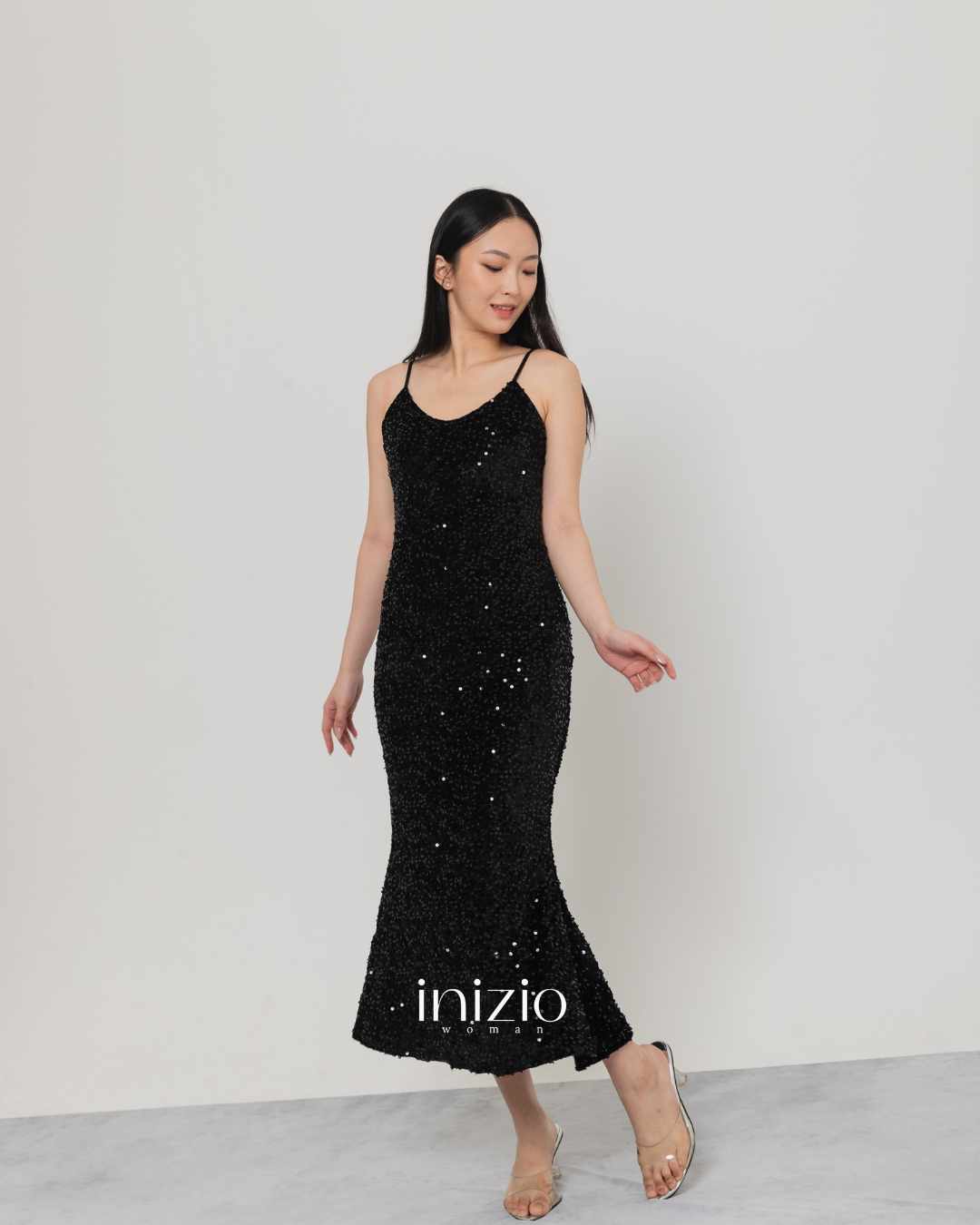 Eleanor Sequin Black dress