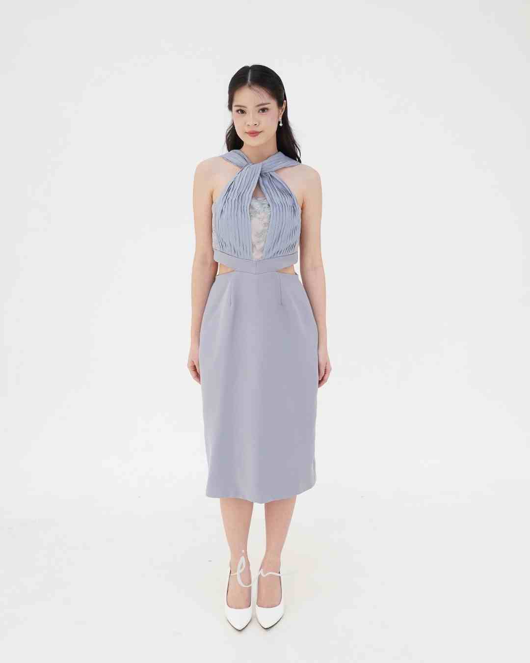 Opal Halter Midi dress