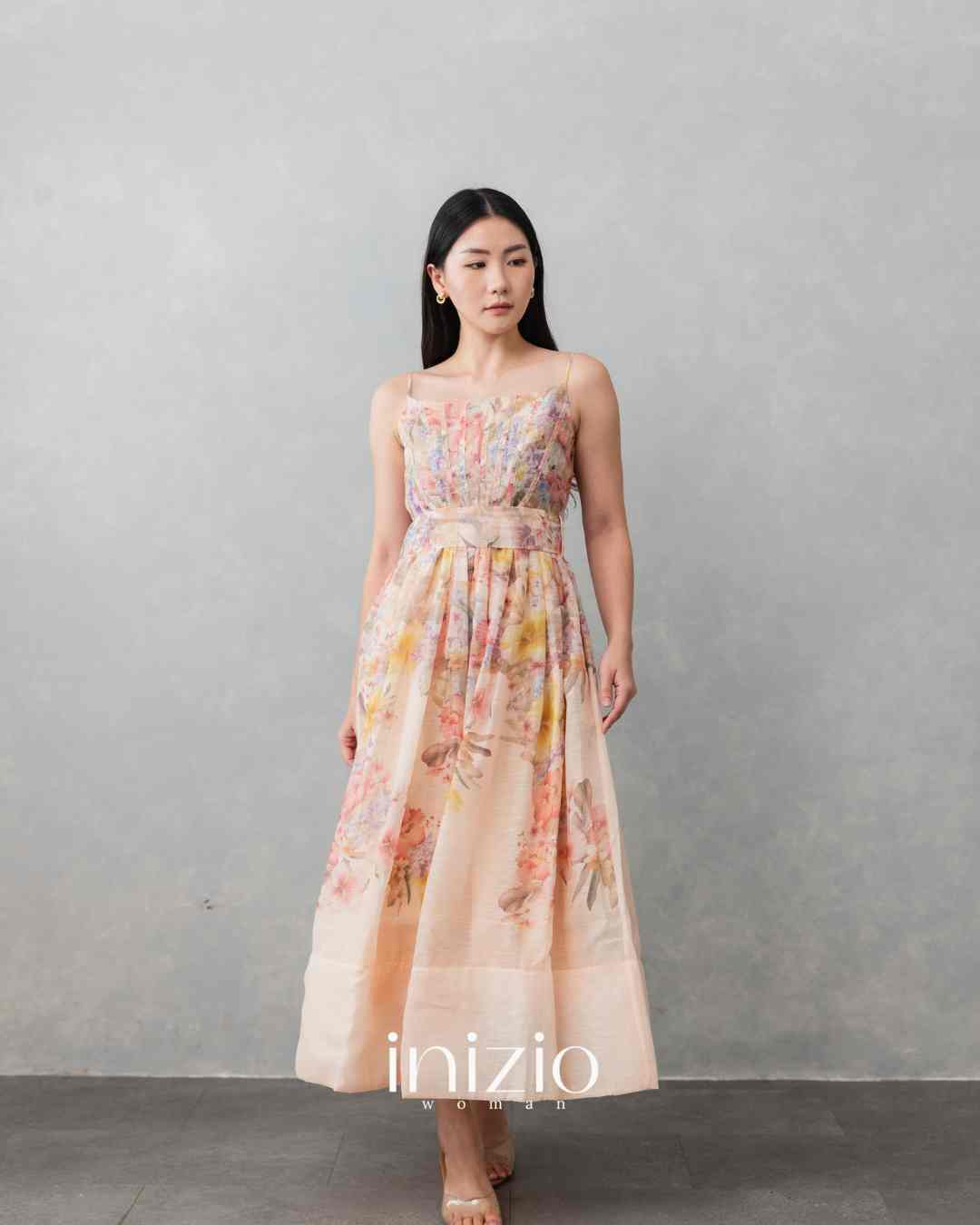 Zimme Dress in Peach