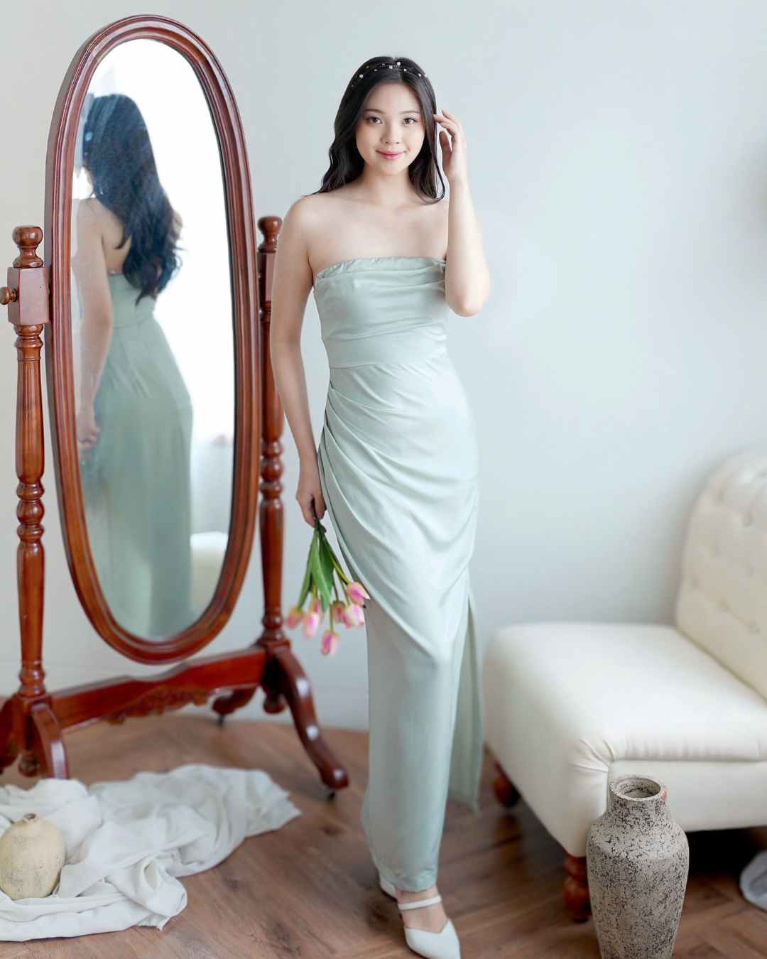 Elsa mint dress