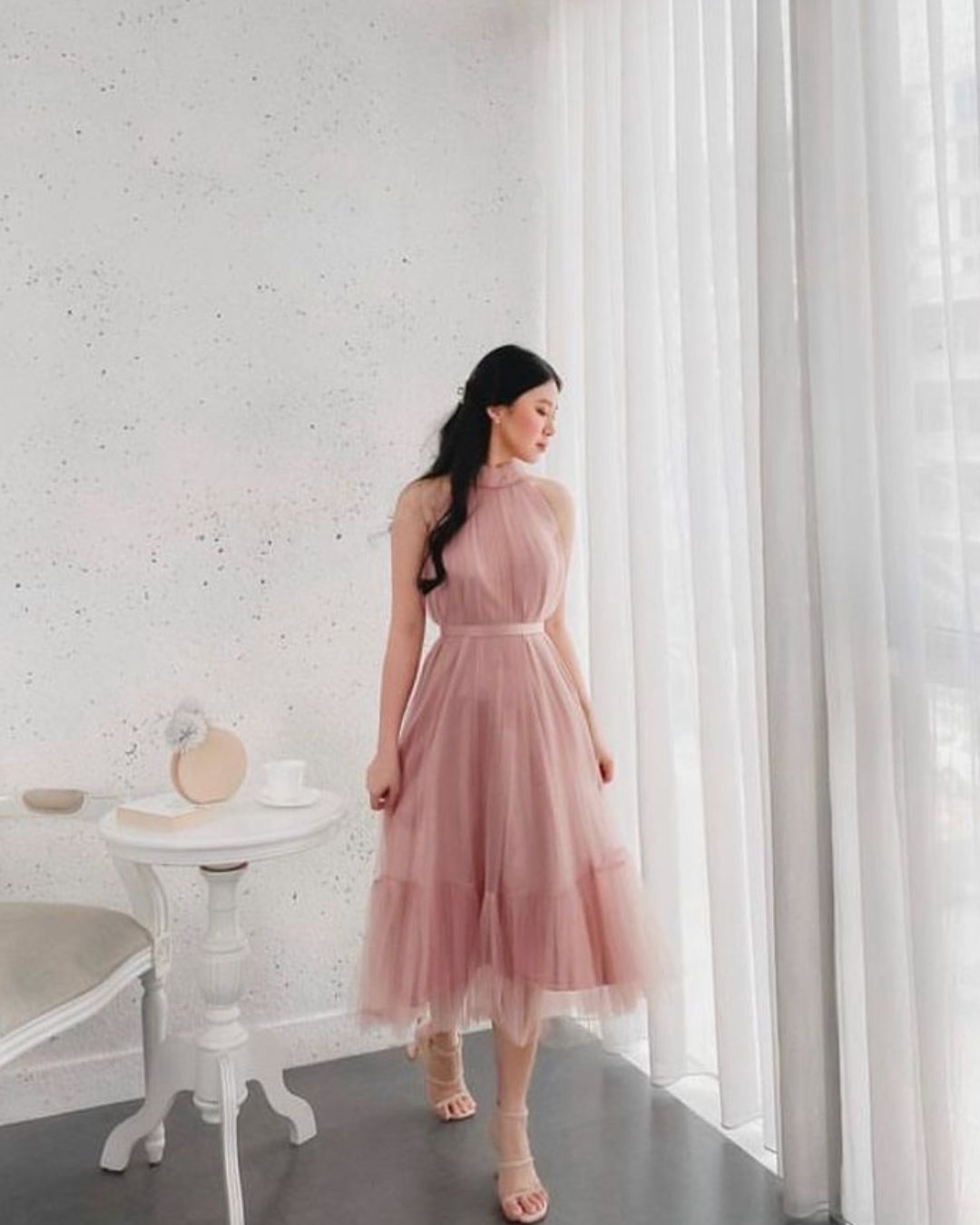 Fio Tulle dress in Pink