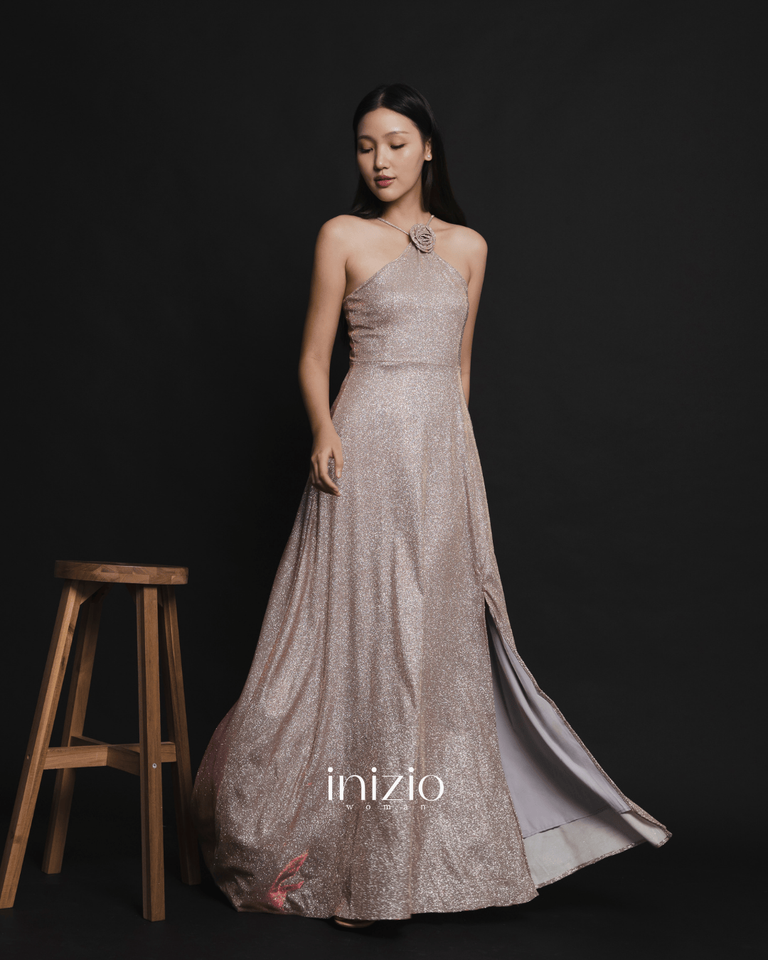 Agni Glam dress in Pink