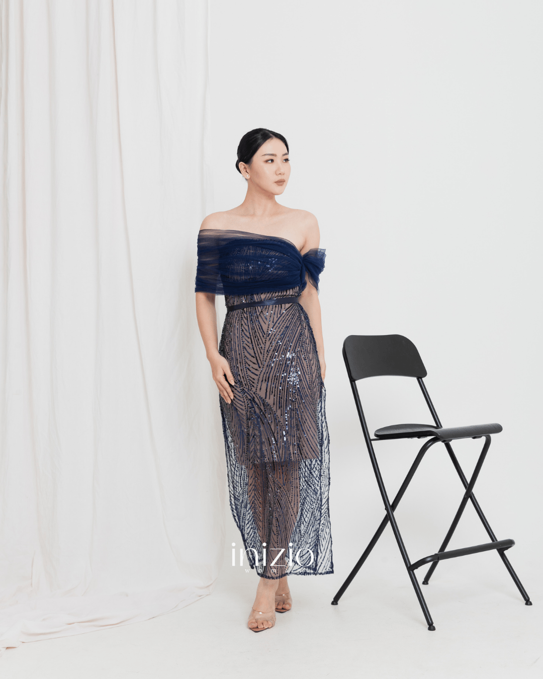 Jade dress in Navy