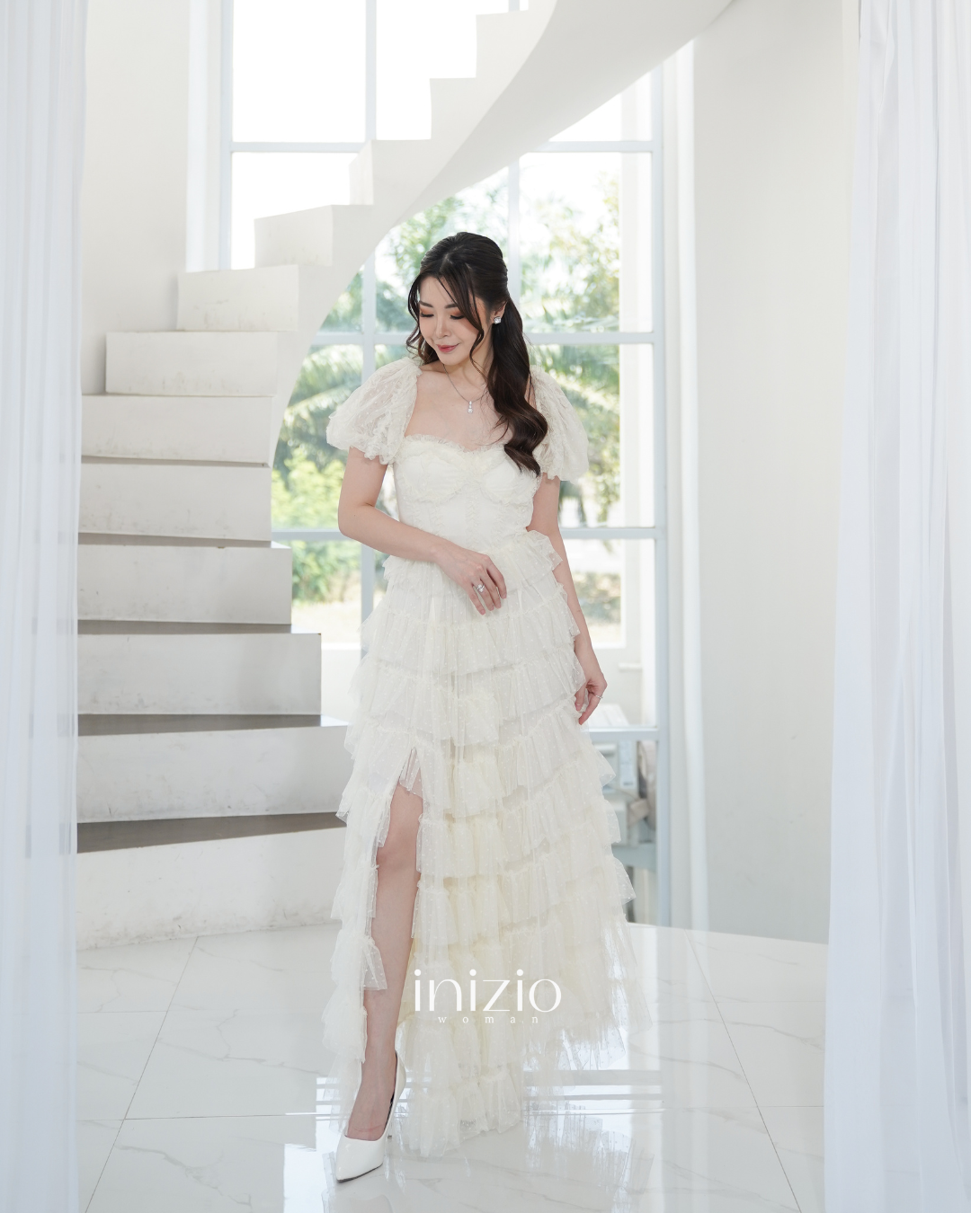 Aster dress in Cream