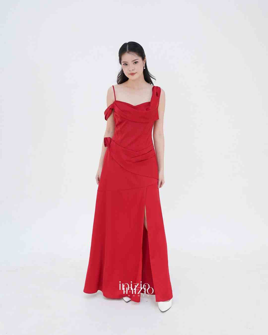 Paris Red Maxi dress