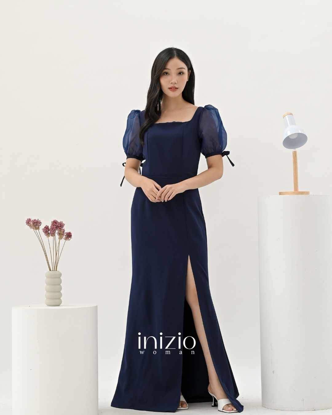 Poppy dress in Navy